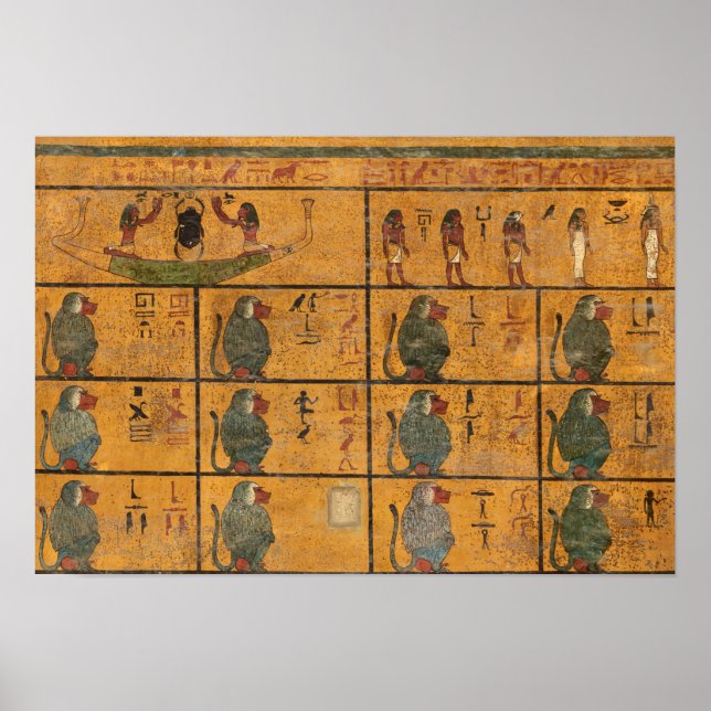 Tutankhamun Tomb, West Wall by Egyptian History Poster (Front)