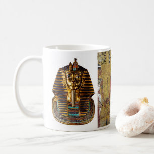 Tutankhamun's tomb mural coffee mug