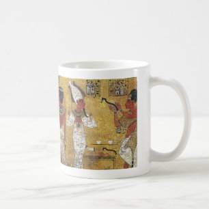 Tutankhamun's tomb mural coffee mug
