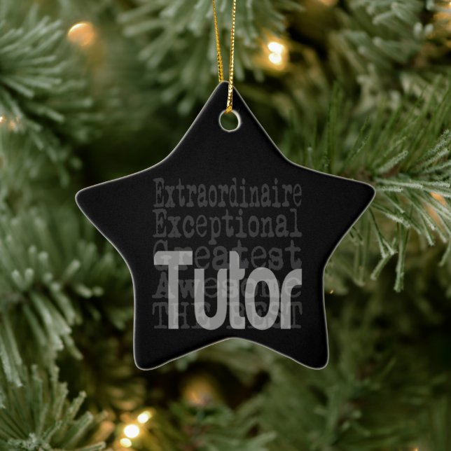 Tutor Extraordinaire Ceramic Ornament (Tree)