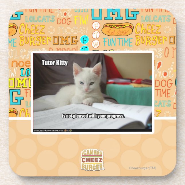 Tutor Kitty Coaster (Front)