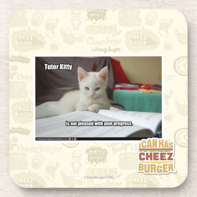 Tutor Kitty Coaster (Front)