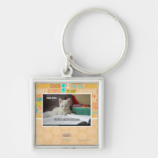 Tutor Kitty Key Ring (Front)
