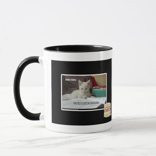 Tutor Kitty Mug (Left)
