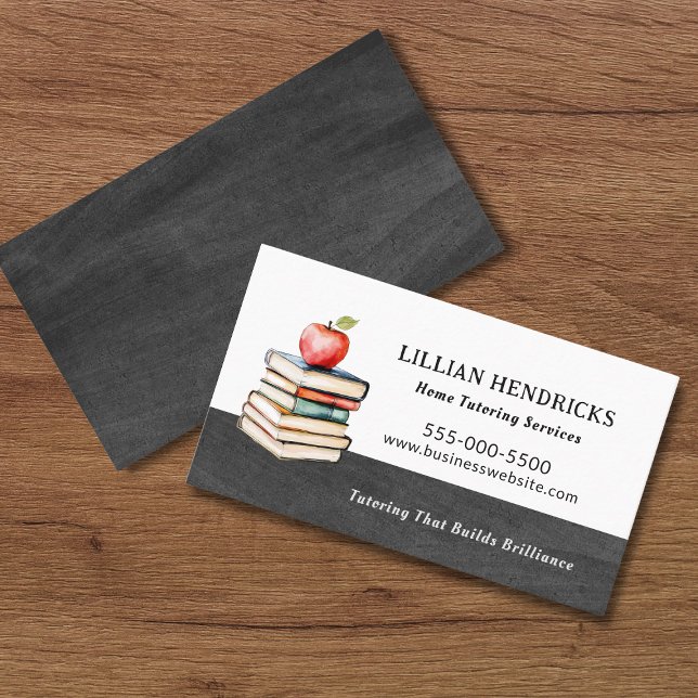  Tutor Teacher HomeSchool Education Business Card (Creator Uploaded)