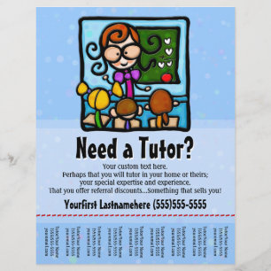 Tutor.Tutoring.Custom text/colour Flyer