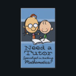 Tutor.Tutoring.Teacher.Learning Specialist Business Card<br><div class="desc">A very unique and likeable card that says, "I'm likeable and very good with kids". ALL THE TEXT IS CHANGEABLE. You can change the text to promote tutoring lessons for any subject. Perfect for someone looking to earn extra money as a tutor or mentor in any subject. Features a hand-drawn...</div>