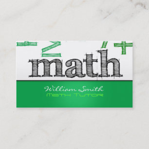 Tutorial Math Business Card