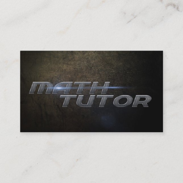 Tutorial Math Business card (Front)