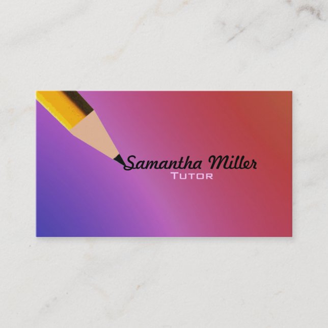 Tutoring Business Cards (Front)