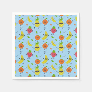 Tutti Fruitti Birthday Pattern Cute Fruits Napkin
