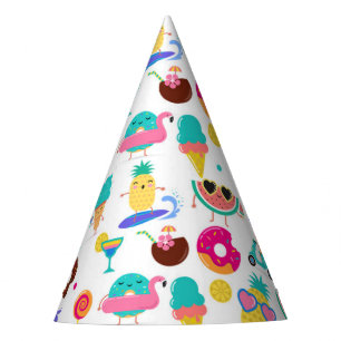 Tutti Fruitti Summer Fruit Ice Cream Treats Party Hat