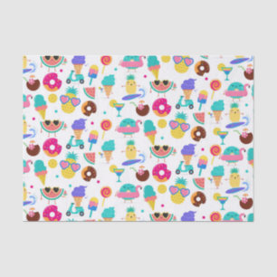 Tutti Fruitti Summer Fruit Ice Cream Treats Party Tissue Paper
