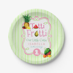 Tutti Frutti Birthday Party Paper Plate