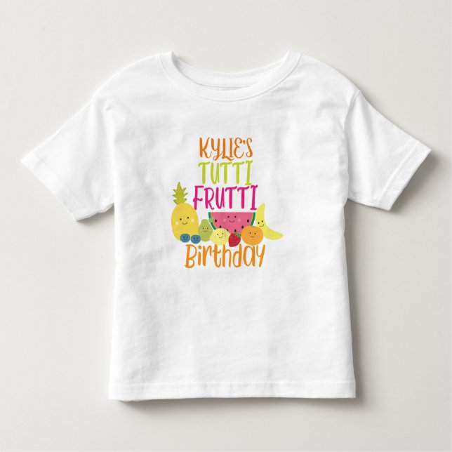 Tutti Frutti Brithday Party Toddler T-Shirt (Front)