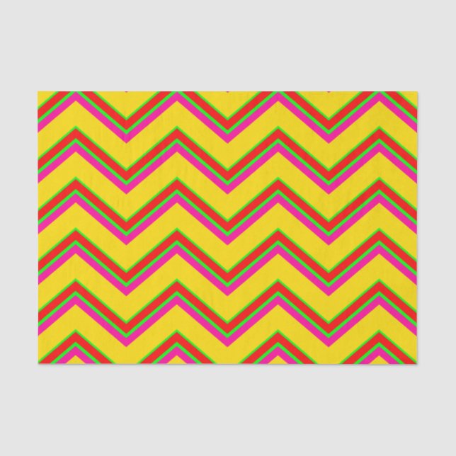 Tutti-Frutti Chevron 1-TISSUE WRAPPING PAPER (Front)