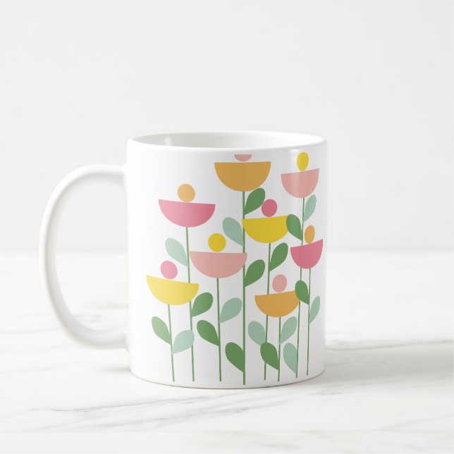 Tutti Frutti Flowers  Coffee Mug (Left)