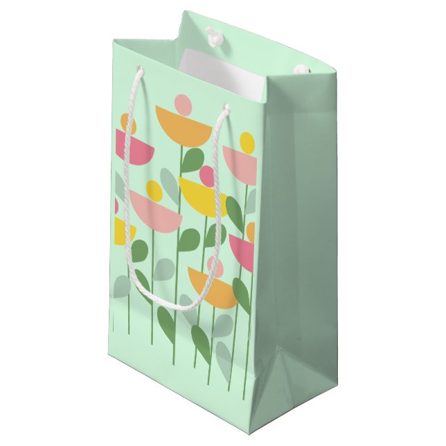 Tutti Frutti Flowers  Small Gift Bag (Front Angled)
