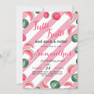 Tutti Frutti Fruit Birthday Invitation