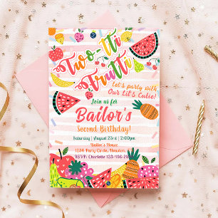 Tutti Frutti   Fruit Party Birthday Invitation