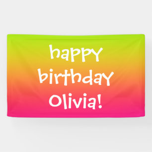 Tutti Frutti Gradient Personalised Banner