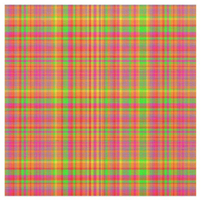 Tutti Frutti Plaid 10-Fabric Fabric (Close Up)
