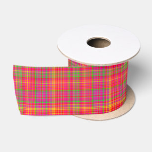 Tutti Frutti PLAID 5-SATIN RIBBON SPOOL Satin Ribbon