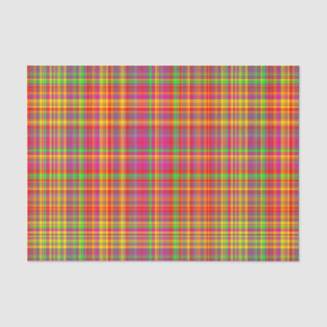 Tutti Frutti PLAID-6-TISSUE WRAPPING PAPER (Front)