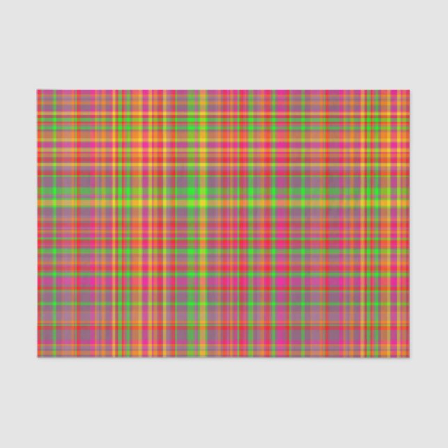 Tutti Frutti PLAID-8-TISSUE WRAPPING PAPER (Front)