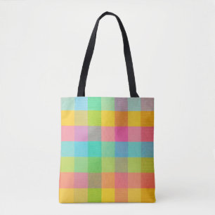 Tutti Frutti Plaid – Bright Checkered Everyday Tot Tote Bag