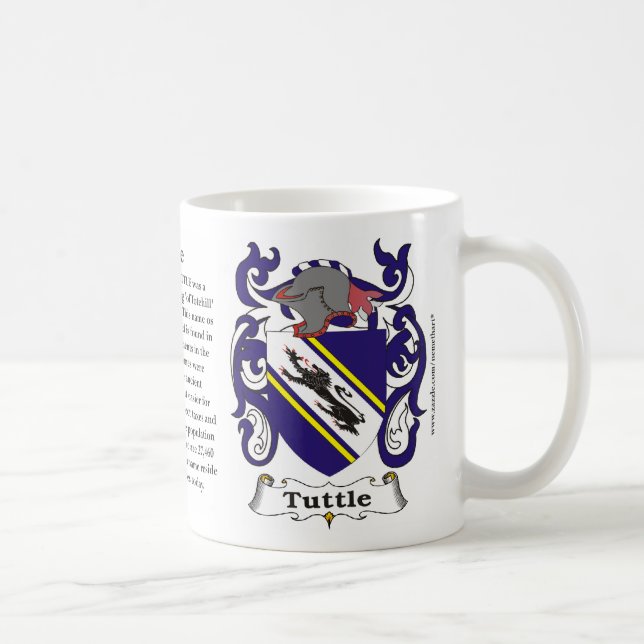 Tuttle Family Coat of Arms Mug (Right)