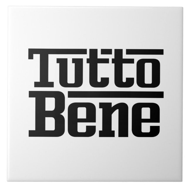 Tutto Bene Ceramic Tile (Front)