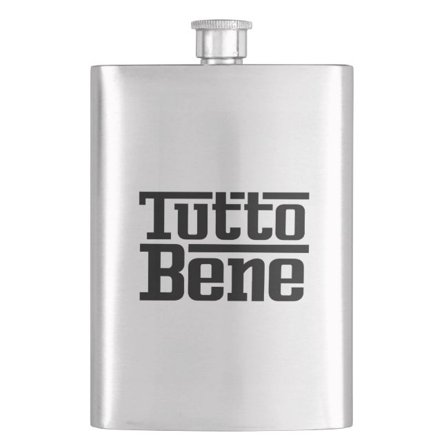 Tutto Bene Hip Flask (Front)