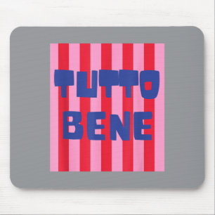 Tutto Bene Italian Summer Vacation Preppy Mouse Pad