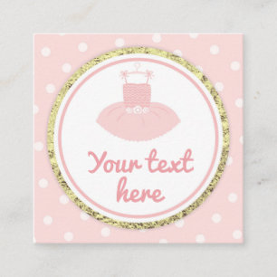 Tutu Baby Shower Favour Tag