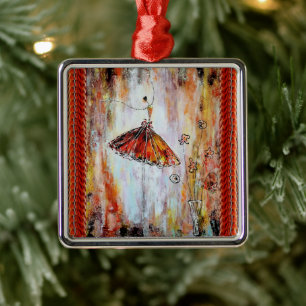 Tutu Ballerina Metal Ornament
