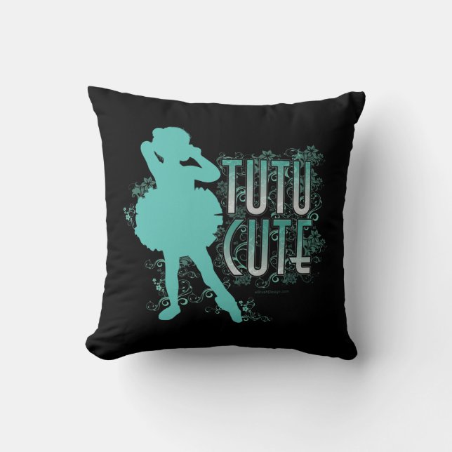 Tutu Cute (aqua) Cushion (Front)