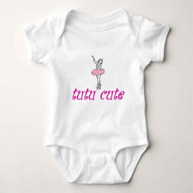 Tutu Cute Baby Bodysuit (Front)