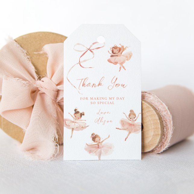Tutu Cute Ballerina Birthday  Gift Tags (Creator Uploaded)