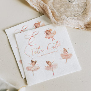 Tutu Cute Ballerina Birthday Napkin