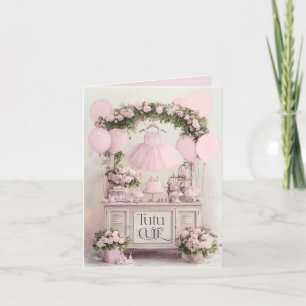 Tutu Cute Ballet Pink Ballerina Theme for Girls Invitation