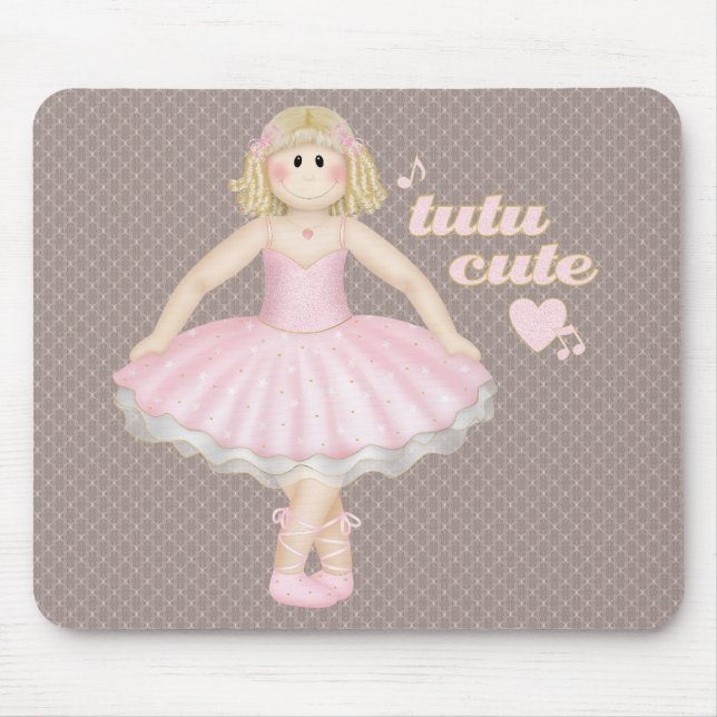 Tutu Cute (Blonde) – Mousepad (Front)