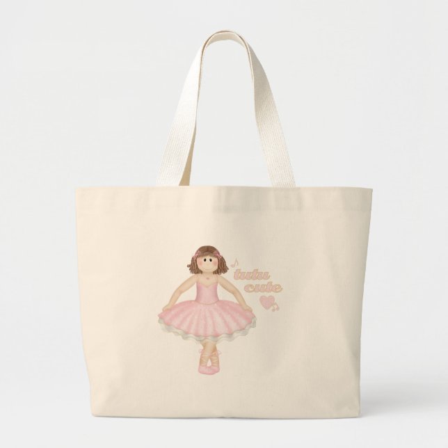 Tutu Cute (Brunette) – Tote Bag (Front)