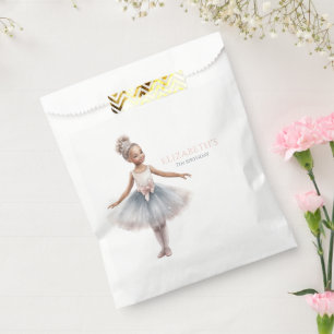 Tutu Cute Elegant Ballerina Watercolor Birthday Favour Bag