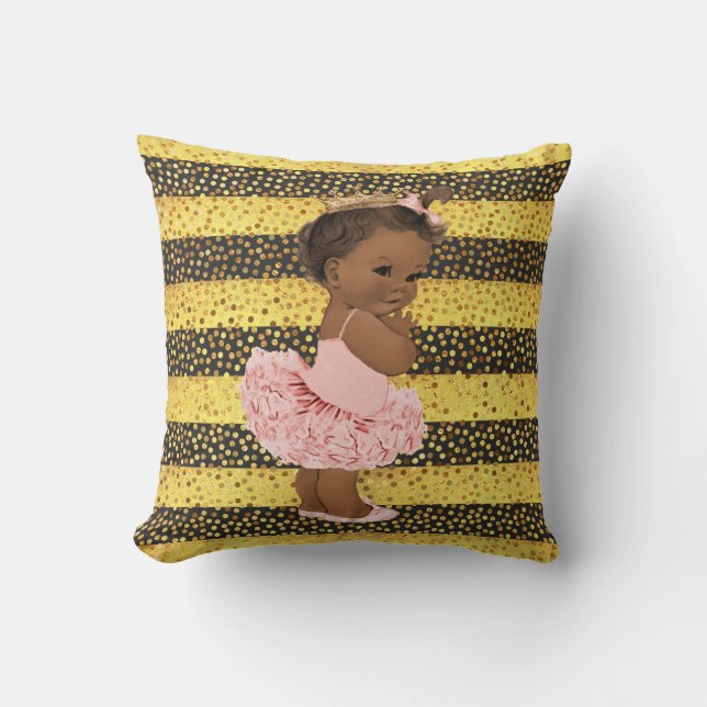 Tutu Cute Ethnic Princess Ballerina Stripes Dots Cushion (Front)