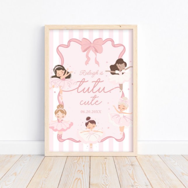 Tutu Cute Girls' 2nd Ballerina Birthday Welcome Poster (Creator Uploaded)