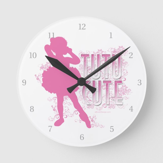 Tutu Cute Round Clock (Front)