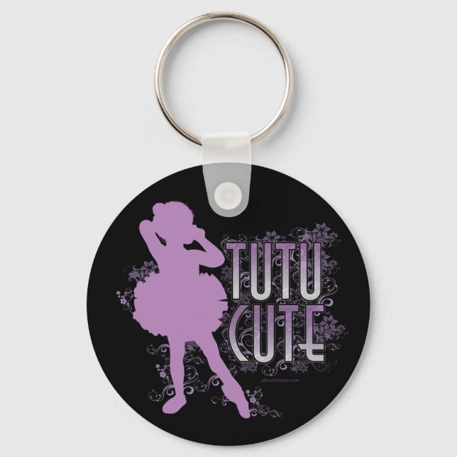 Tutu Cute (Violet) Key Ring (Front)
