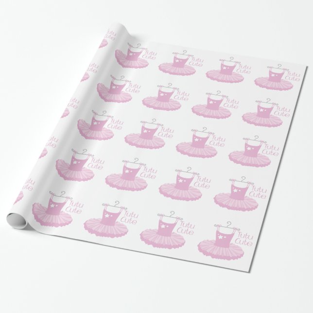 Tutu Cute Wrapping Paper (Unrolled)