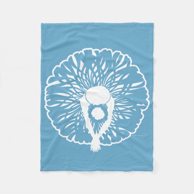 Tutu Elegant (Ballet Dancer) Fleece Blanket (Front)